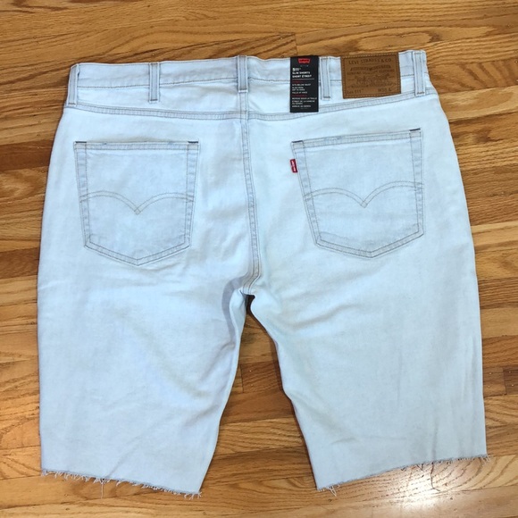 NWT Levi’s 511 Slim Sz 38 Cut-Off Denim Shorts - Picture 2 of 14